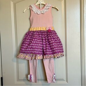 4T Giggle Moon Twirl Power Dress w/ Leggings